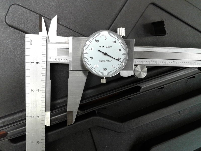 CME Tools CME Dial Calipers, 0 to 12" Measurement Range, 0.001" Measurement Increment, ±0.002" Accuracy, White Dial Face Color - Image 2